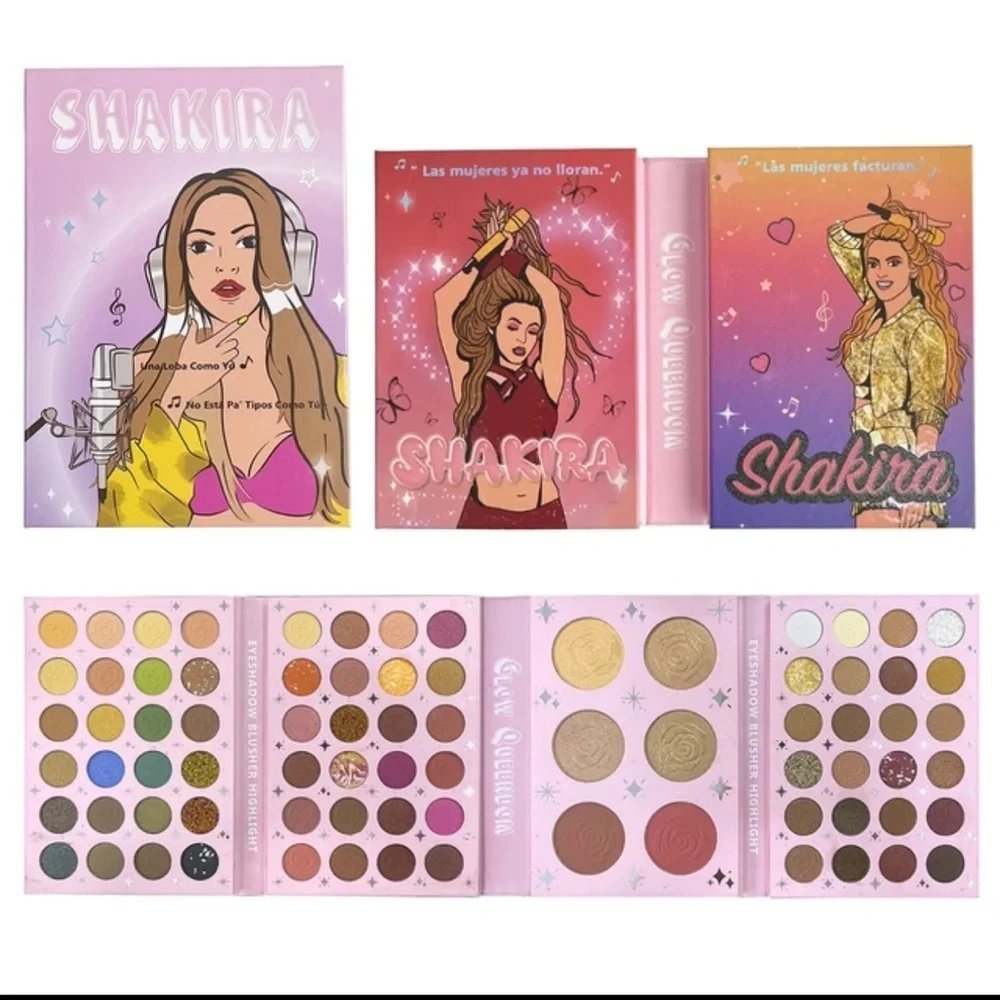 Karol G & Shakira 78 colors eyeshadow &‎ blush palette